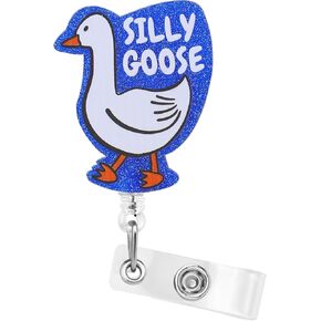 Retractable Badge Reel Clip Funny Heavy Duty Badge Holder Cute ID Card Name Holder with Key Ring Dumpster Fire Swivel Belt Clip for Nurse Nursing Doctor Teacher Student Office Staff Women Men