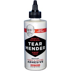Tear Mender Fabric and Leather Cement, 6OZ, VAL-A Chicago #TG-6H