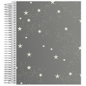 Erin Condren 8.5" X 11" Spiral Bound Dot Grid Journal Notebook - Starry Sky, 5Mm Dot Grid, 160 Page Writing, Drawing & Art Notebook, 80Lb Thick Paper, Stickers Included