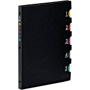 Maruman F905 Loose Leaf Binder B5 Five Chart, 26 Holes, Black