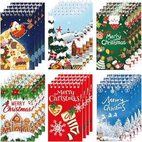 Fancy Land Christmas Notepads Mini Spiral Christmas Notebooks for Kids School Party Form