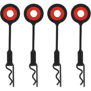 RC Body Clips, 4pcs 3.1in Universal Ring RC Car Pins (Black)