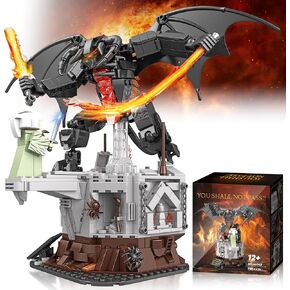Magic Rings Battle Construction Building Set, Guardian Showdown Dark Lord Monsters Building Toys, Monsters Building Block Collection Gift for Adult and Movie Fans, Ideal Toy for Kids 8+, 988PCS