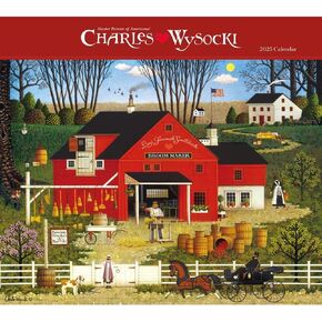 Carousel Calendars, Wysocki Americana Deluxe 2025 Wall Calendar