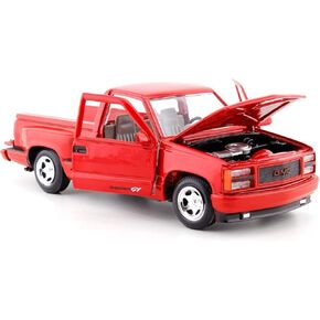Motormax 1992 GMC Sierra GT 1500 STEPSIDE Pick UP Truck 1:24 DIECAST Model 73204 Black