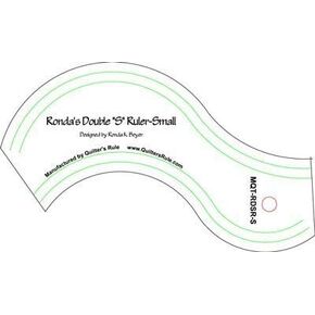Quilter's Rule Ronda's Double S Small Ruler, Clear