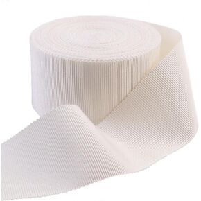 White Petersham Ribbon 1-1/2 Inch 9 Yards Vintage Ribbon for Millinery Hat Gift Wrapping Craft Belt