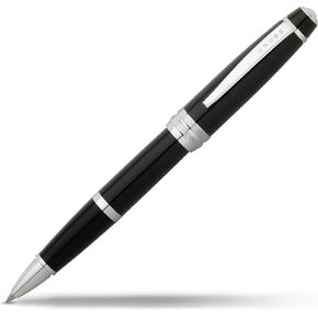 Cross Bailey Matte Black Lacquer Ballpoint Pen with polished black PVD appointments