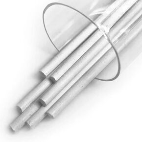 Carmel 4mm Leads for Mechanical Grease Pencil, Pack of 50 Refills (White), Thick Waxy Leads,Soft Greasy Leads for Mechanical China Marker