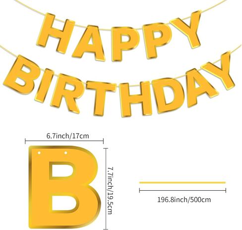 Orange Happy Birthday Banner - Party Birthday Sign Decorations Indoor Outdoor Backyard Backdrop Decorations Supplies Birthday Banner Suitable For Women and Girls Party Supplies in Saudi Arabia