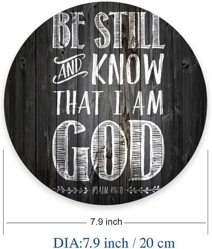 Mouse Pad, Be Still and Know That I am God - Psalm 46:10 Mouse Pad, Mouse Mat Round Mouse Pad Non-Slip Rubber Base Round Mousepad for Laptop PC Office 7.9×7.9×0.12 inches in Saudi Arabia