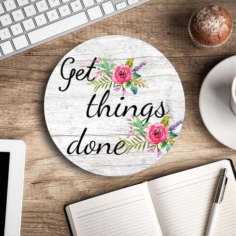 Mouse Pad, Be Still and Know That I am God - Psalm 46:10 Mouse Pad, Mouse Mat Round Mouse Pad Non-Slip Rubber Base Round Mousepad for Laptop PC Office 7.9×7.9×0.12 inches in Saudi Arabia