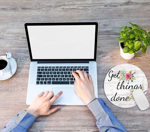 Mouse Pad, Be Still and Know That I am God - Psalm 46:10 Mouse Pad, Mouse Mat Round Mouse Pad Non-Slip Rubber Base Round Mousepad for Laptop PC Office 7.9×7.9×0.12 inches in Saudi Arabia