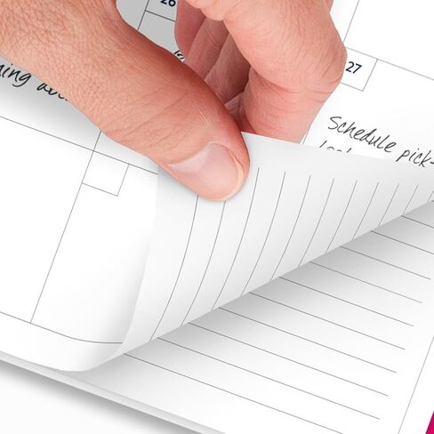 AT-A-GLANCE Desk Calendar 2025-2026 Academic, Simplified by Emily Ley, Monthly Desk Pad, 21-3/4" x 17", Standard, Happy Stripe (EL37-704A) in Kuwait