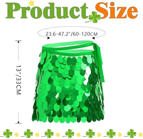 REETAN Sequins Belly Skirt Fashion Short Adjustable Skirt Rave Party Performance Skirt Costume for Women and Girls in Kuwait