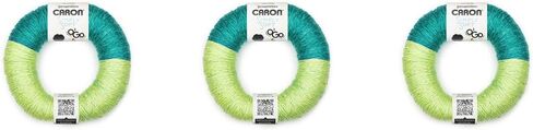 Caron Simply Soft O'Go Aqua Mist/Lavender Blue Yarn - 3 Pack of 140g/5oz - Acrylic - 4 Medium (Worsted) - 250 Yards - Knitting, Crocheting & Crafts in Kuwait