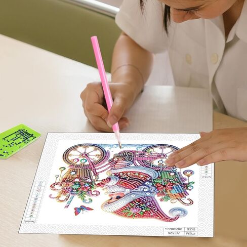 MVVMTOP Diamond Art Painting Kit, DIY Owl 5D Diamond Art Painting Special Shape Drills Diamond Art Painting Mosaic Making Craft, Suitable for Home Wall Decor Art Handmade Gift in Kuwait