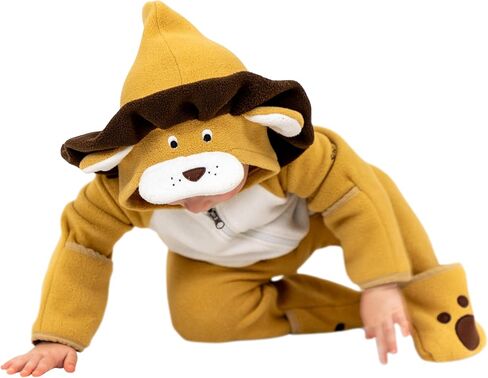 Fleece Baby Bunting Bodysuit – Unisex Baby Pram with Attached Hood, Fold-Over Mittens & Footies Romper, Baby Winter Suit, Baby Duck, 0-3 Months in Saudi Arabia
