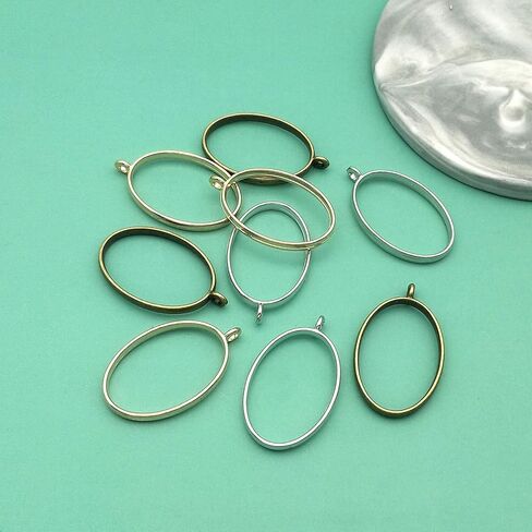 Open Bezels for Resin,Open Back Bezel Hollow Frame Pendants for Jewelry Making Supplies DIY Crafts in Kuwait