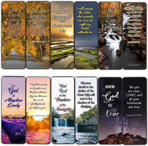 Bible Verses About Trusting God Bookmarks (12 Pack) - Collection of Bible Verses About Trusting God Beyond What Our Physical Eyes Can See in Saudi Arabia