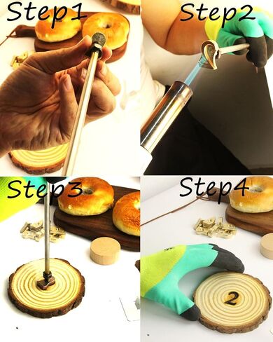 AIMOADO 1" Number 3 Branding Iron, Steak Branding Irons Personalized for Hats Wood (3) in Kuwait
