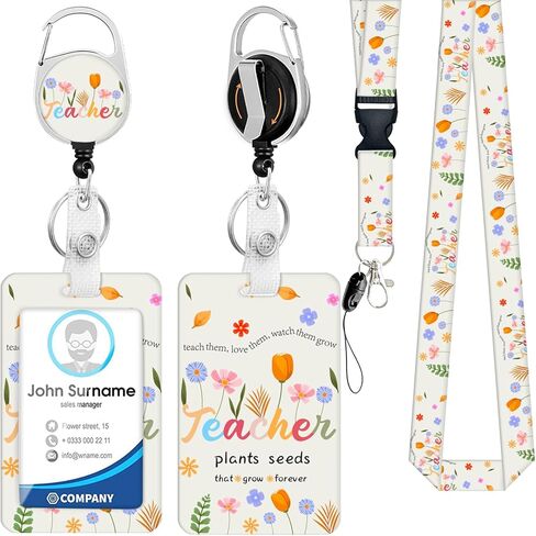 I Dont Know I Just Work Here Lanyards for ID Badges, Funny Teacher ID Badge Holder with Breakaway Lanyard Retractable Badge Reel, ID Card Holder Keychain Name Badge Clip for Teacher Nurse Student in Kuwait