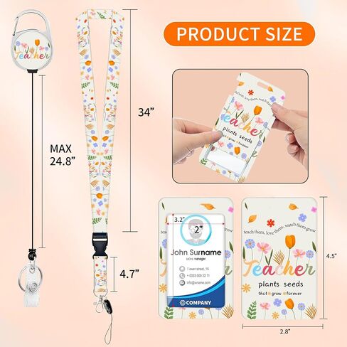 I Dont Know I Just Work Here Lanyards for ID Badges, Funny Teacher ID Badge Holder with Breakaway Lanyard Retractable Badge Reel, ID Card Holder Keychain Name Badge Clip for Teacher Nurse Student in Kuwait