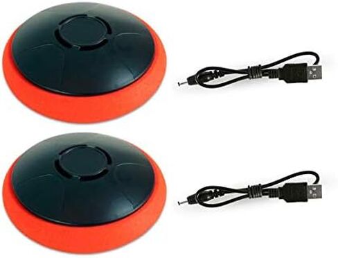 Rechargeable Hover Air Hockey Puck and Paddles, Hover Puck for Any Flat Surface, 2Pcs Air Hockey Strikers in Kuwait