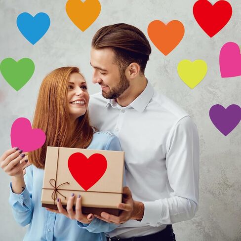 80 Pcs 6In Heart Shape Paper Cut-Outs for Arts & Crafts-Many Creative Uses-Valentine’s Day Activities Classroom Bulletin Board Decor Kids’ Love and Peace School Craft Projects in Kuwait