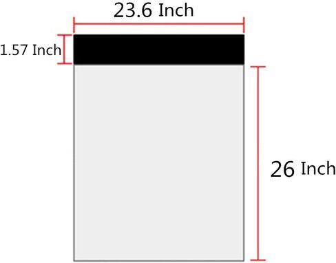 19.6 X 24 Inches White Poly Mailers,Large Self-Sealing Shipping Envelopes Plastic Packaging Bags 6 Pcs in Saudi Arabia