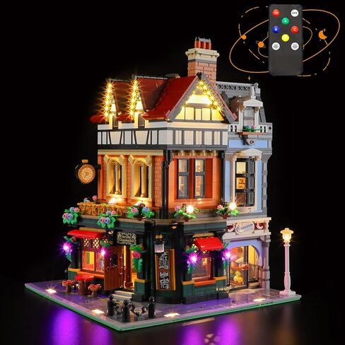 ضوء Lightailing لـ Lego -10350 Tudor Corner - مجموعة إضاءة LED متوافقة مع طراز Lego Building Model: إصدار التحكم عن بُعد - لم يتم تضمين مجموعة النموذج in Kuwait