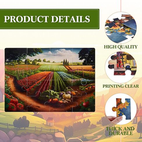 Syhood 10 Pack 16 Large Piece Easy Jigsaw Puzzles Elderly Seniors Dementia Alzheimer's Cognitive Gifts for Adult Elderly Seniors(Fresh) in Saudi Arabia