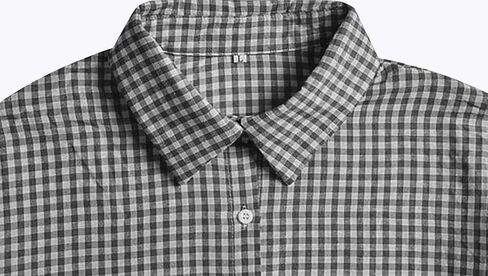 جمبسوت نسائي من utcoco بأكمام طويلة وأرجل واسعة منقوشة كاجوال فضفاض وأزرار لأعلى من قطعة واحدة بذلة طويلة in Kuwait