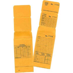 100 Jewelry Repair Envelopes Numbered in Consecutive Order (Yellow)