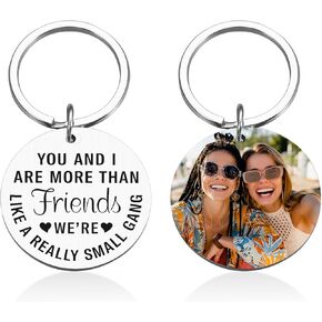 Funny Friendship Keychain Gift for Bff Best Good Friends Birthday Valentines Graduation Gifts for Women Men Coworker Girlfriends Teenage Girls Boys Appreciation Sisters Brother Him Her Key Ring