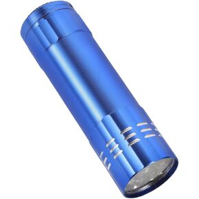 Veemoon Flashlight Hiding Box Mini Torch Diversion Case with Hidden Compartment for Valuables - Blue Portable Safe Container Flashlights Safes Hide Key Implicit Small Tools Aluminum Alloy