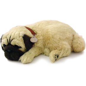 Original Petzzz Huggable Pug Puppy, Dog Toys for Kids and Elderly, Realistic Dog Stuffed Animals, Battery-Operated Stuffed Dog, Companion Interactive Pets with Synthetic Fur - Perfect Petzzz