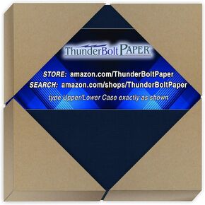 100 Dark Navy Blue Linen 80# Cover Paper Sheets - 4.5" X 6.5" (4.5X6.5 Inches) Invitation 1/2" Smaller than 5X7 Size - 80 lb/pound Card Weight - Fine Linen Textured Finish - Deep Dye Quality Cardstock