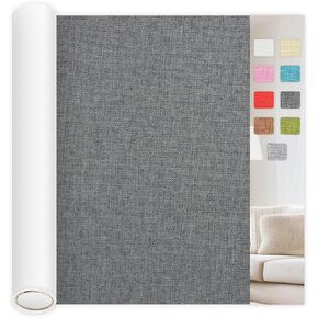 Self Adhesive Linen Fabric Patches,15.7x60 inch Couch Patch Repair Fabric,Couch Patch Fabric Patches Couch Repair Kit for Furniture,Couch Repair Patch for Sofas, Office Chair, Cushion (Gray) in Kuwait