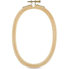 DMC Oval Wooden Embroidery Hoop/Frame 6 inch / 12.5 x 20 cm
