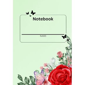 Floral Notebook: Blank notebook with 21 different floral designs throughout the notebook