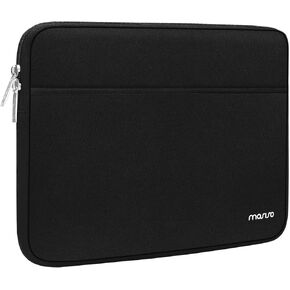 MOSISO Laptop Case 13-14 inch, 13.3 inch Laptop Sleeve Bag Compatible with MacBook Air 13.6/Pro 13/Pro 14, HP Dell ASUS Lenovo Notebook, Neoprene Carrying Case with Horizontal Pocket, Black