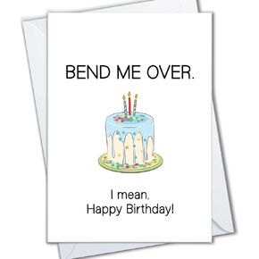 | Naughty Birthday Card for Boyfriend, Funny Birthday Cards for Husband, Fiance, Partner, Dirty Adult Sexy Gifts for Men, Him, Humor I'll Give You The D Later Card (D Later)