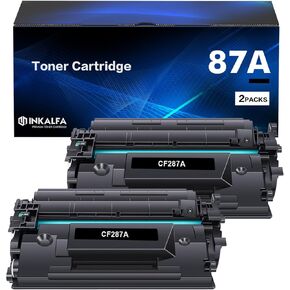 CF287A 87A Black Toner Cartridge Compatible for HP 87A CF287A 87X CF287X M506 Toner Cartridge for HP Enterprise M506 M506dn M506n M506x M501 M501dn MFP M527 M527dn M527f Printer Ink 2-Pack