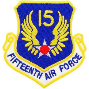 8th United States Air Force USAF Shield Embroidered Patch, with Iron-On Adhesive