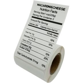 Self-Adhesive Multi-Purpose Label Compatible for PUQU Q Series Label Printer-1 Roll of 180 Labels 50x80mm (2.0''x3.2'')