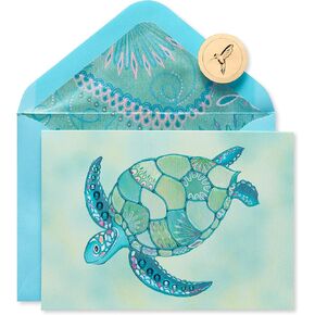 Papyrus Blank Card (Sea Turtle)
