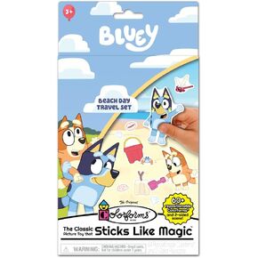 Colorforms Travel Set - Repositionable Pieces Stick Like Magic - Scenes and Pieces from The Show Bluey for Storytelling Imaginative Play - Ages 3+