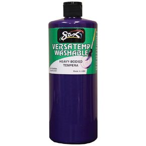 Sax Washable Versatemp Heavy Bodied Tempera Paint, Violet, 1 Quart