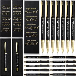 Spakon 20 Set Christian Church Gift Bulk Inspirational Bible Verse Ballpoint Pen with Scripture Boxes for Father Godfather Religious Graduation Sunday School Gifts(Vibrant Color,Classic Style)